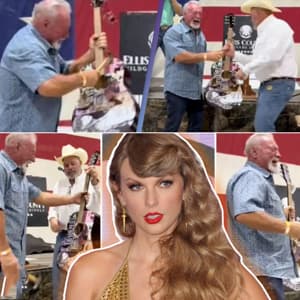 This guy bought Taylor Swift’s guitar just to do this (VIDEO)